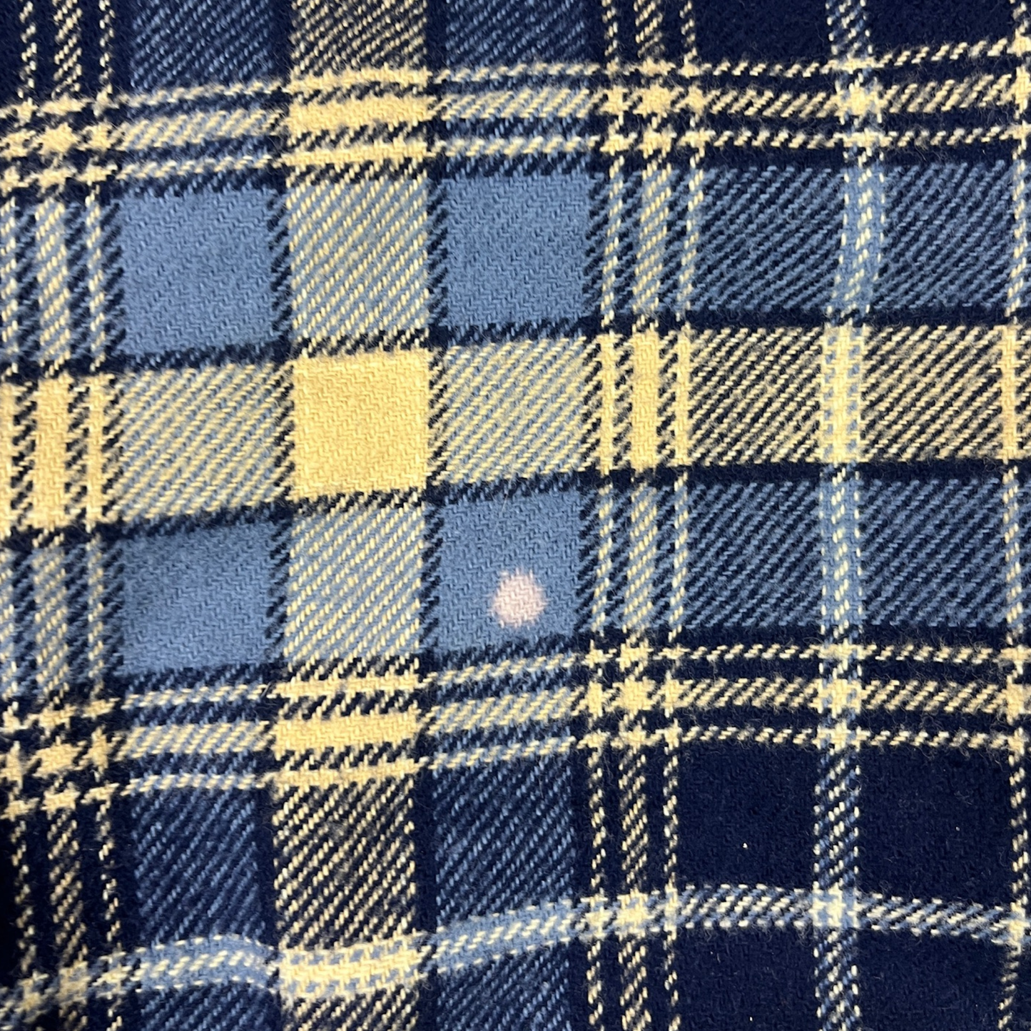 Vintage New Basic Flanellhemd karriert Blau/Schwarz - S