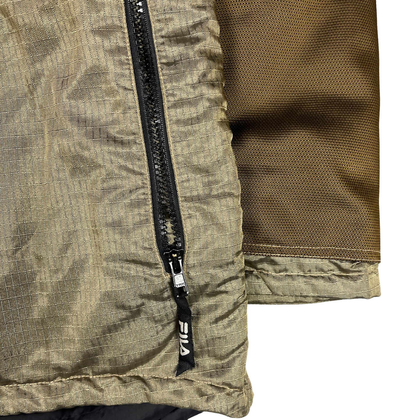 Vintage Fila Skijacke Khaki/Orange - XXL