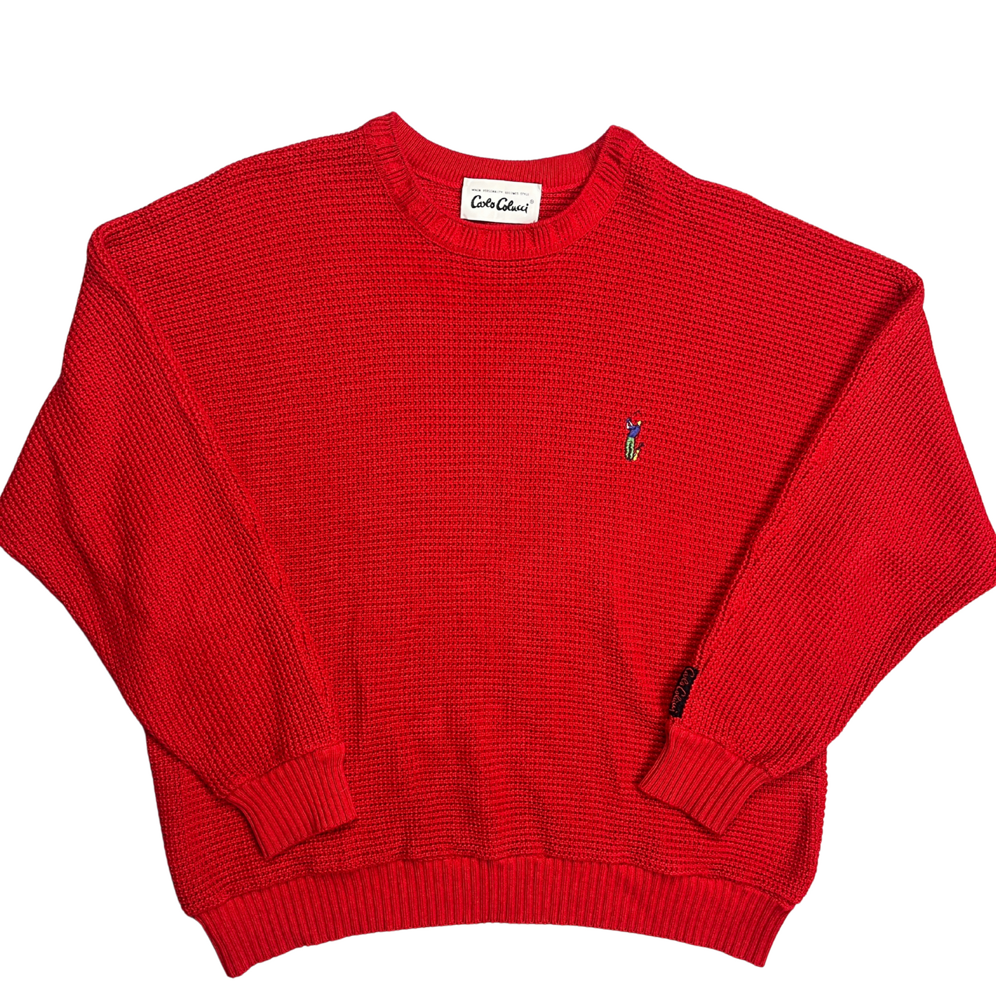 Carlo Colucci Waffle Strickpullover