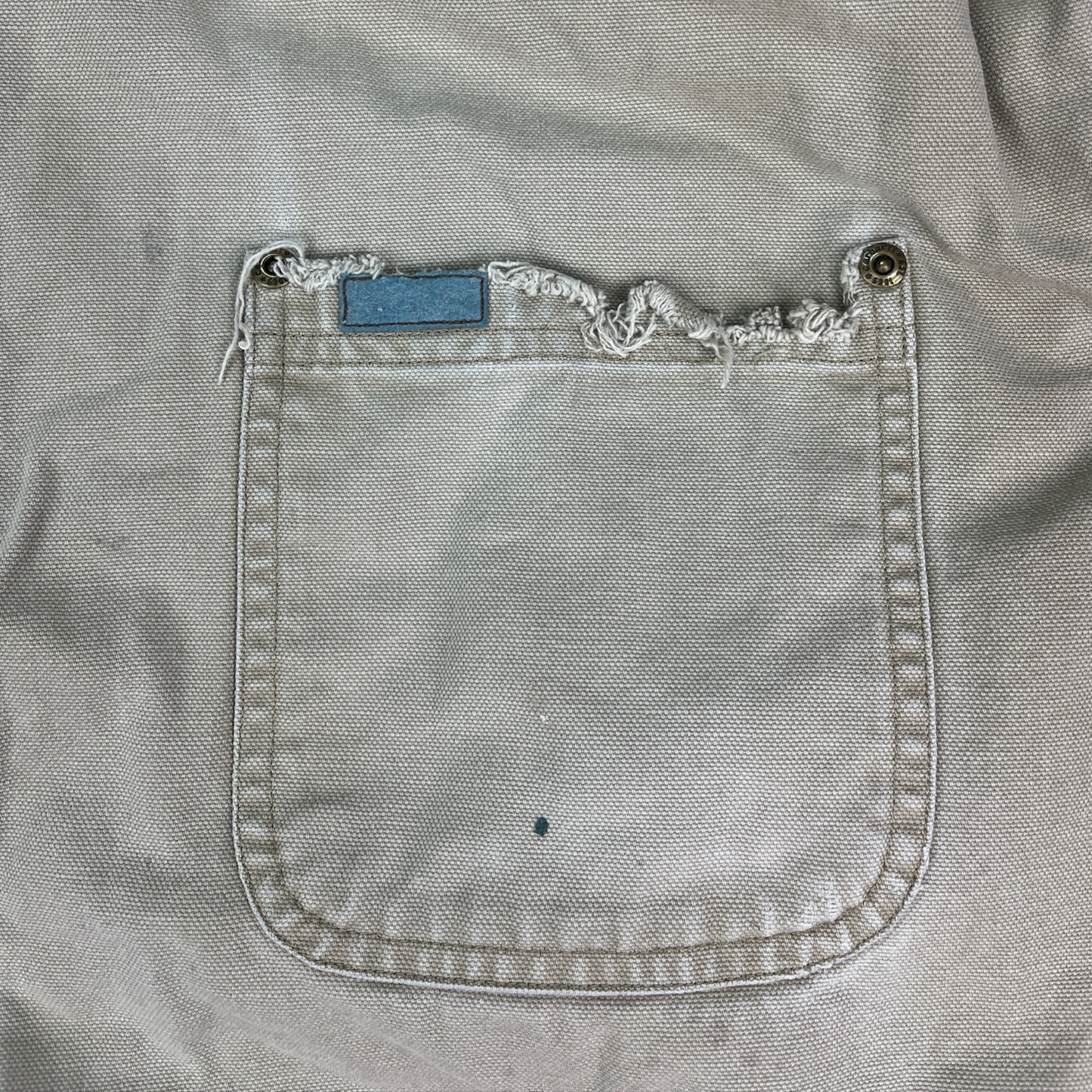 Vintage Used Look Carhartt Workwear Hemdjacke Beige - XL