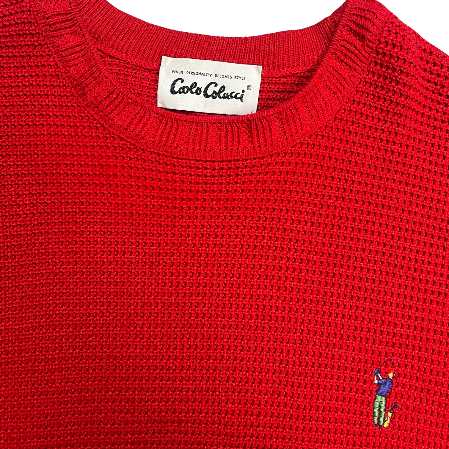 Carlo Colucci Waffle Strickpullover