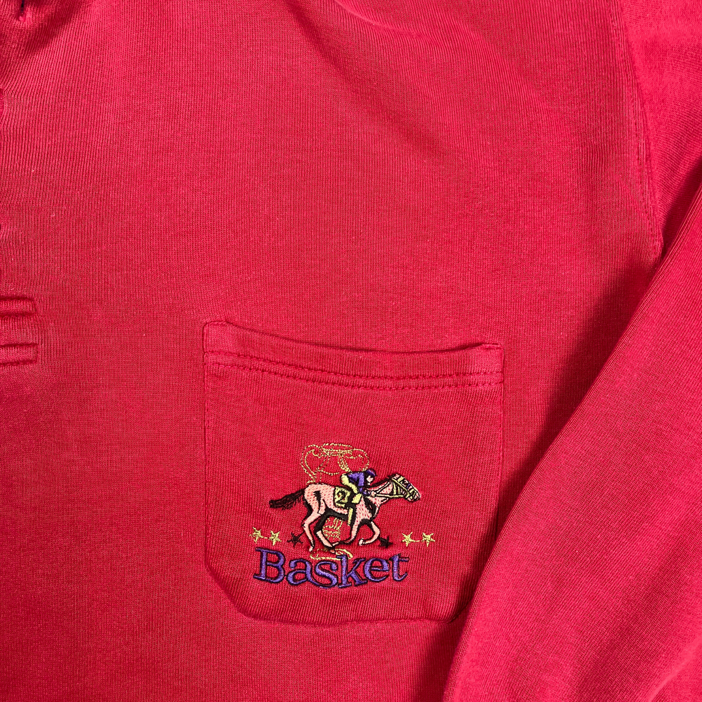 Basket Vintage Cropped Langarmshirt