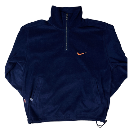 Vintage Nike Fleecepullover Blau - XL
