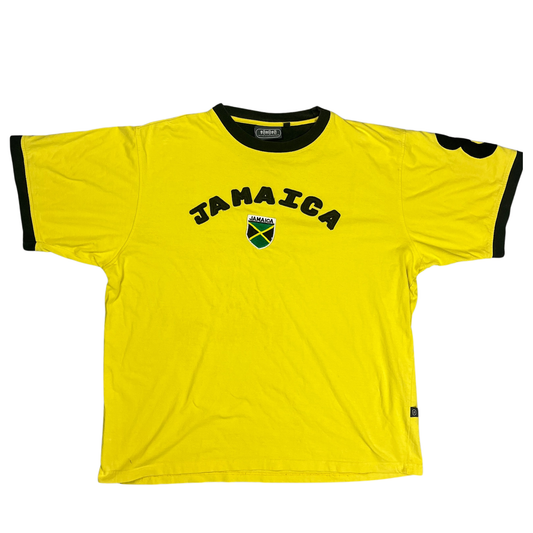 Vintage Jamaica T-Shirt Gelb/Schwarz - L