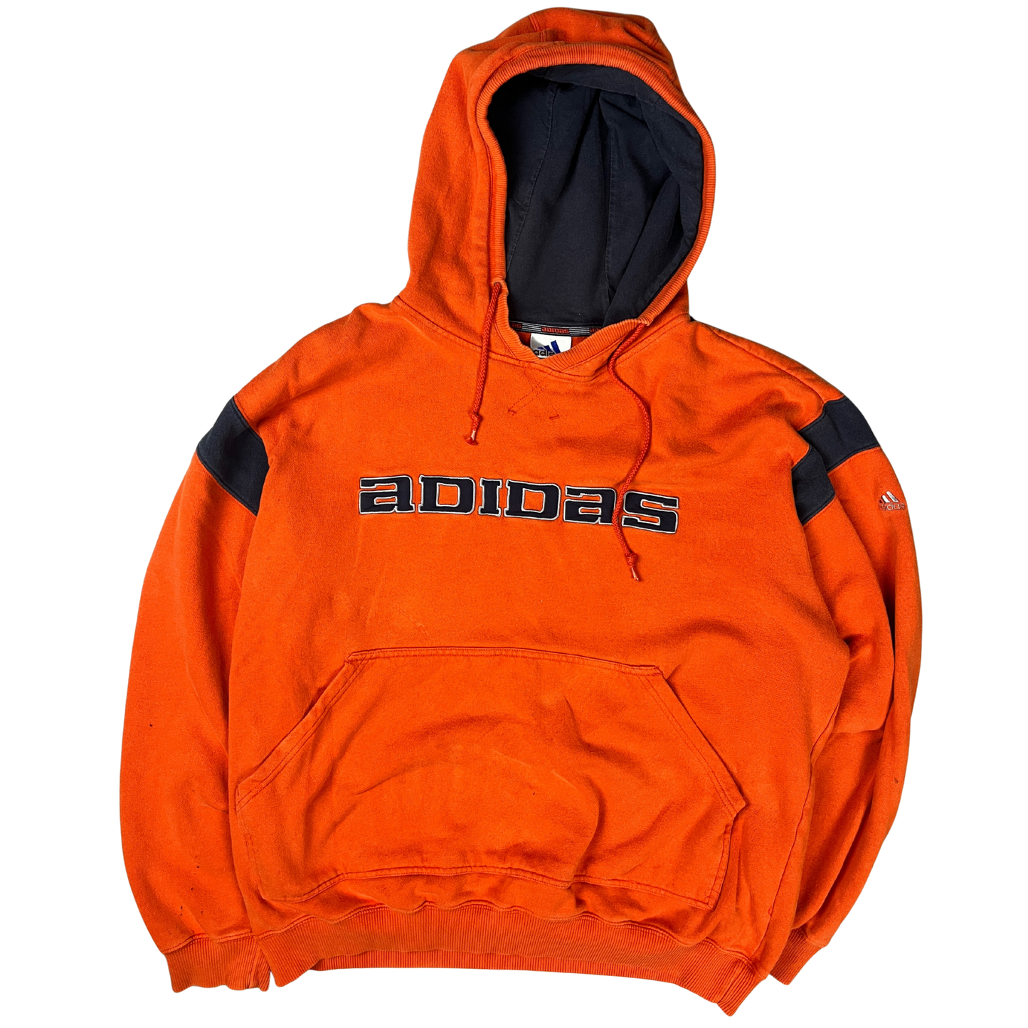 Vintage Adidas Hoodie Orange - L
