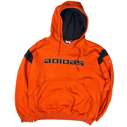 Vintage Adidas Hoodie Orange - L