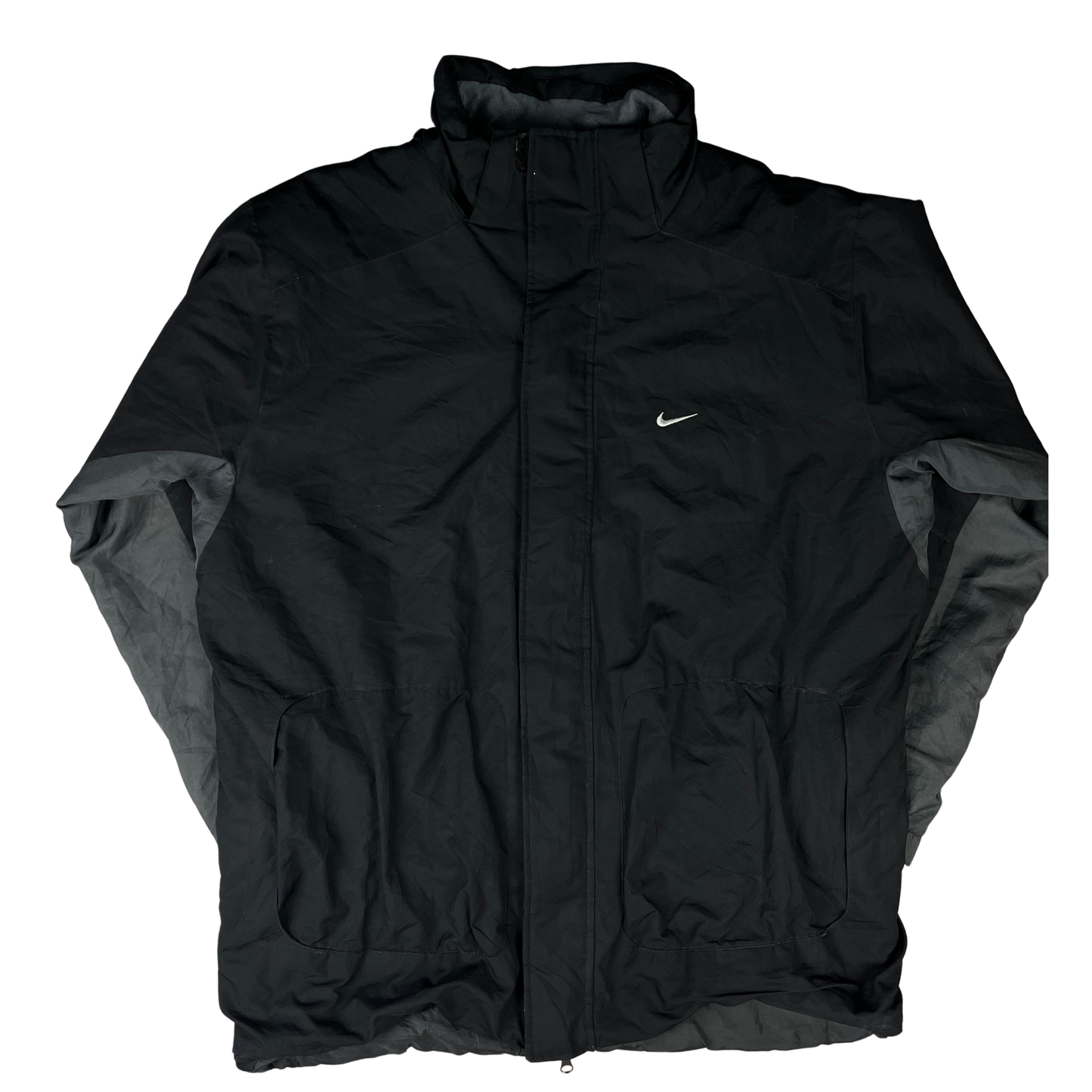 Vintage Nike Jacke Grau/Schwarz - L