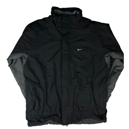 Vintage Nike Jacke Grau/Schwarz - L