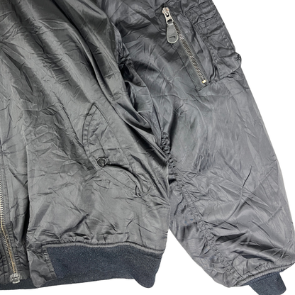 Vintage Bomberjacke Schwarz - XL