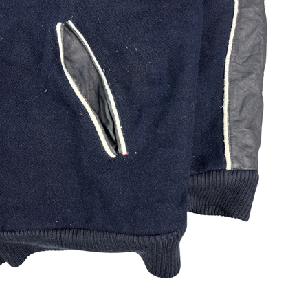 Vintage Varsity Bomberjacke Blau - XL