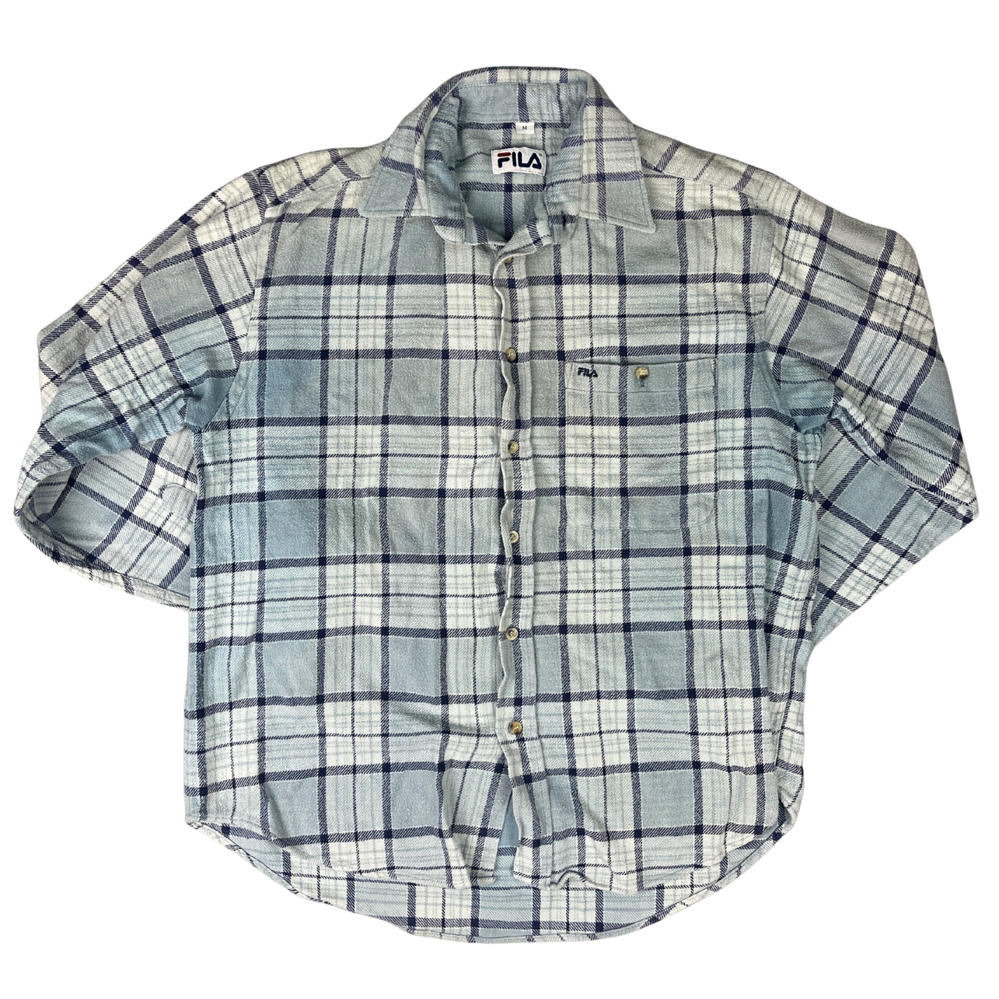 Fila Flanellhemd Blau - M