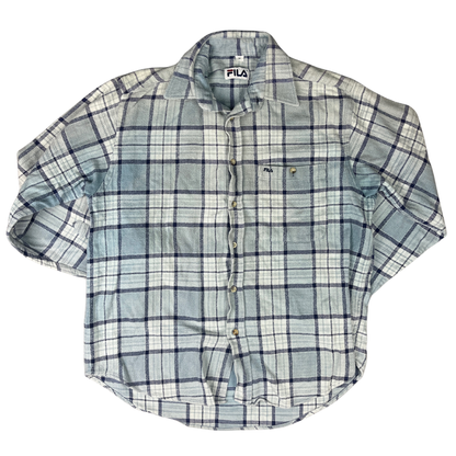 Fila Flanellhemd Blau - M