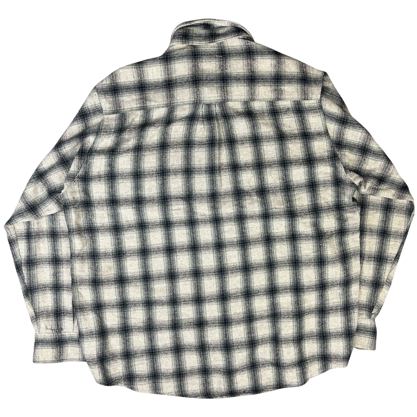 Vintage Rock Valley Flanellhemd karriert Beige/Schwarz - XL