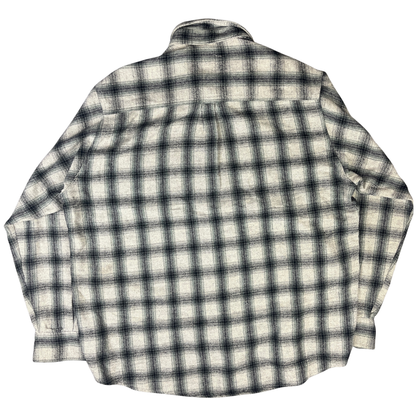 Vintage Rock Valley Flanellhemd karriert Beige/Schwarz - XL