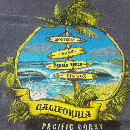 Vintage Gildan California Longsleeve Grau - L