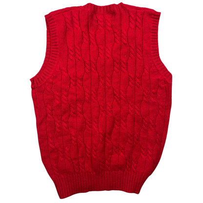 Chaps by Ralph Lauren Strickpullunder Rot - L