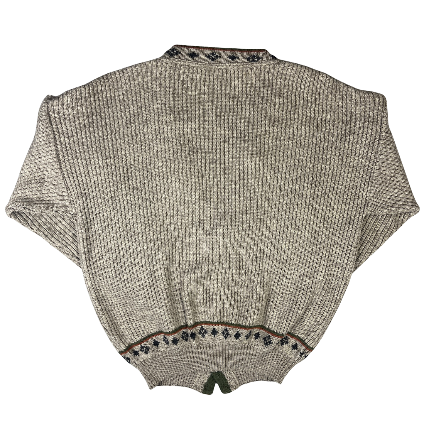 Vintage Cardigan Strickjacke Khaki/Beige - M