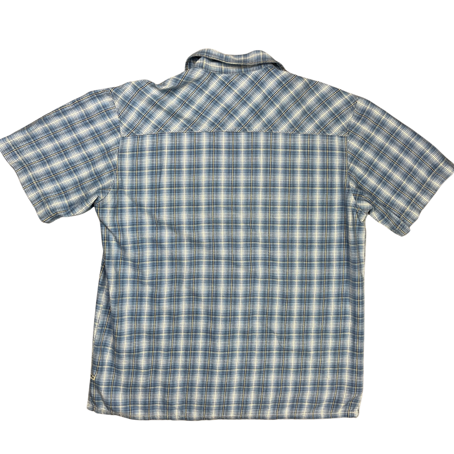 Levi's Kurzarm Flanellhemd Blau/Weiß - L