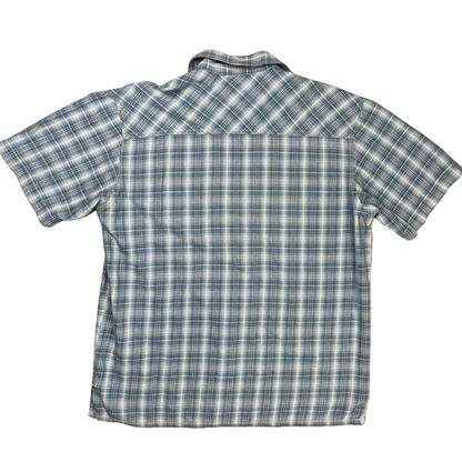 Levi's Kurzarm Flanellhemd Blau/Weiß - L