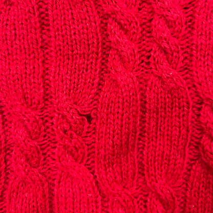 Chaps by Ralph Lauren Strickpullunder Rot - L