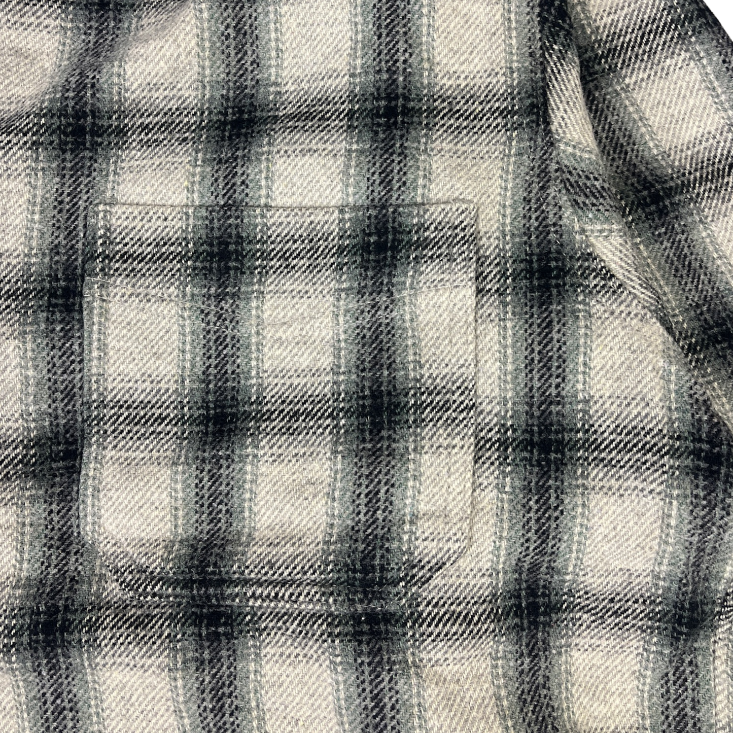 Vintage Rock Valley Flanellhemd karriert Beige/Schwarz - XL