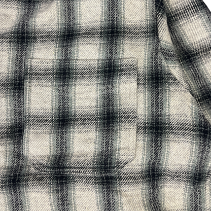 Vintage Rock Valley Flanellhemd karriert Beige/Schwarz - XL