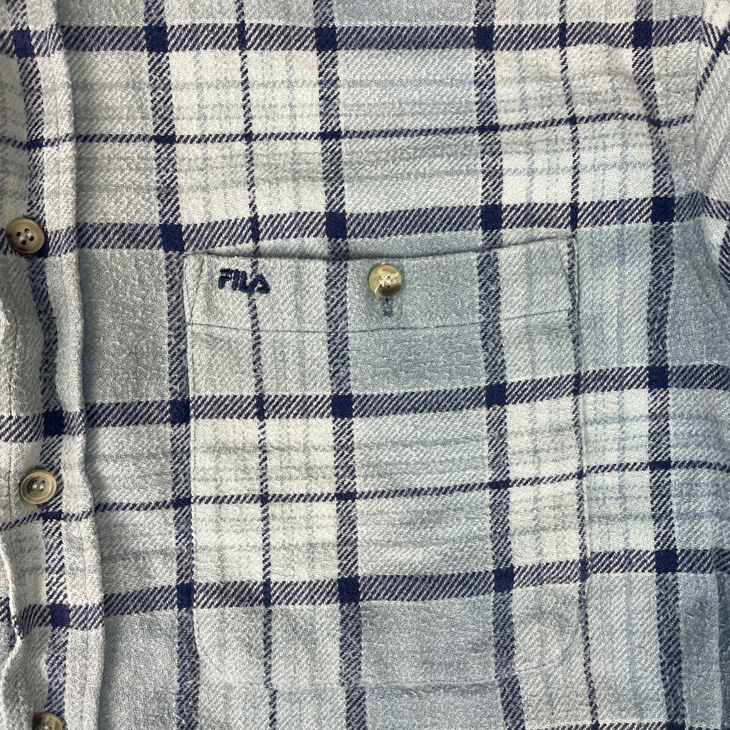 Fila Flanellhemd Blau - M