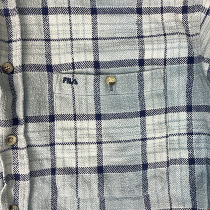 Fila Flanellhemd Blau - M