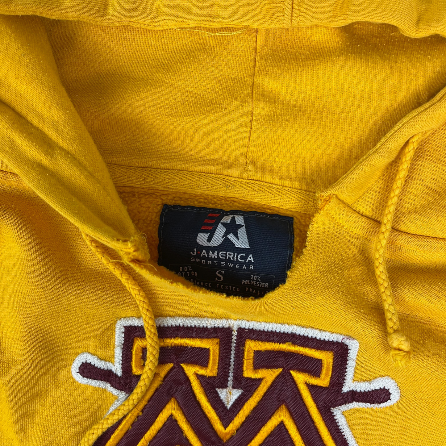 Minessouta Hoodie Rot/Gelb - S