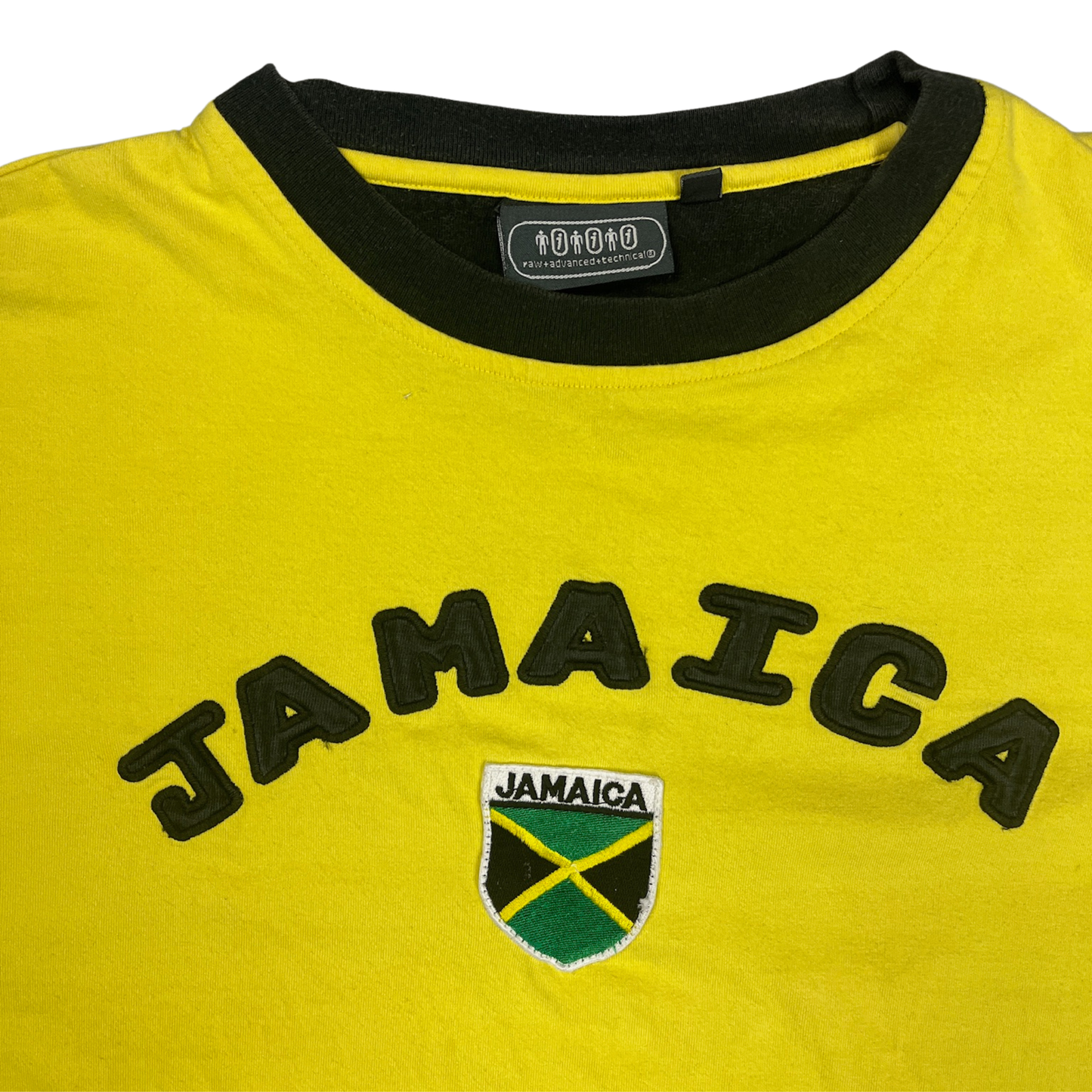 Vintage Jamaica T-Shirt Gelb/Schwarz - L