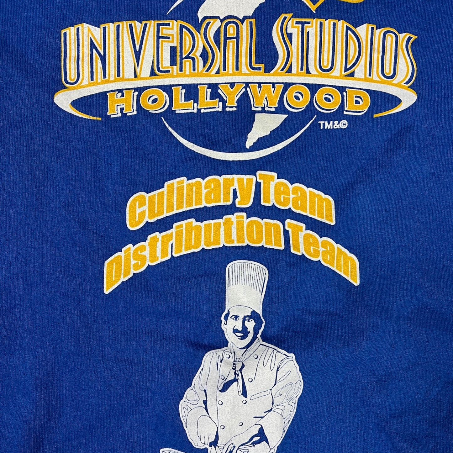 Vintage Universal Studios Sweater Blau/Gelb - 4XL