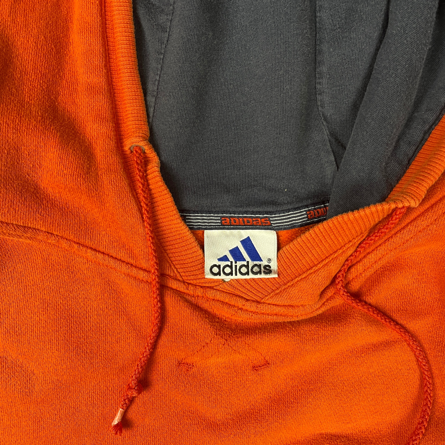 Vintage Adidas Hoodie Orange - L