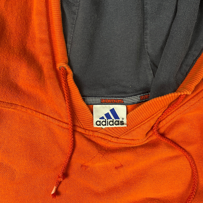 Vintage Adidas Hoodie Orange - L