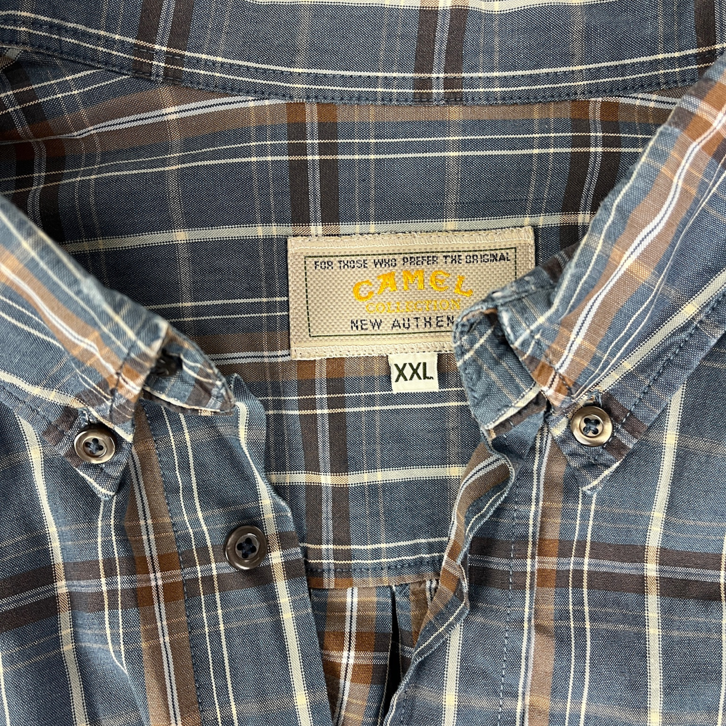 Camel Hemd Blau - XXL