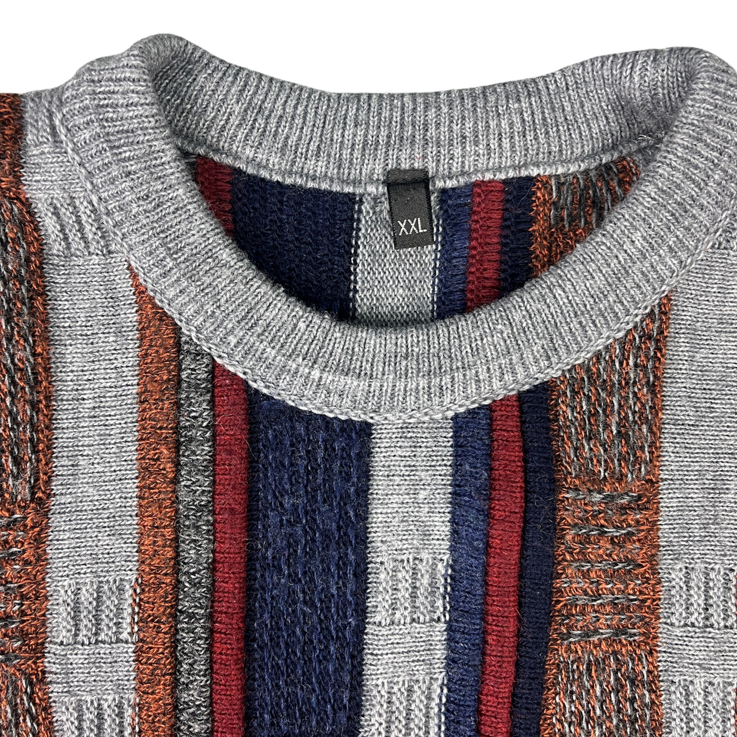 Vintage Coogie Style Strickpullover Bunt - XXL