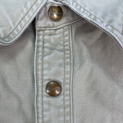 Vintage Used Look Carhartt Workwear Hemdjacke Beige - XL