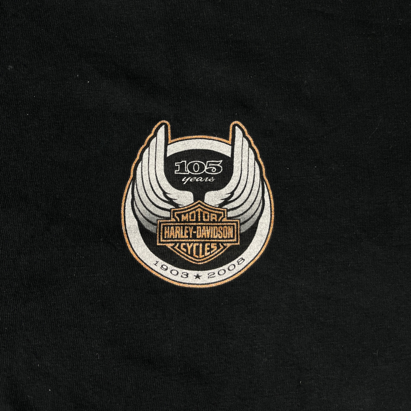 Vintage Harley Davidson T-Shirt Schwarz - L