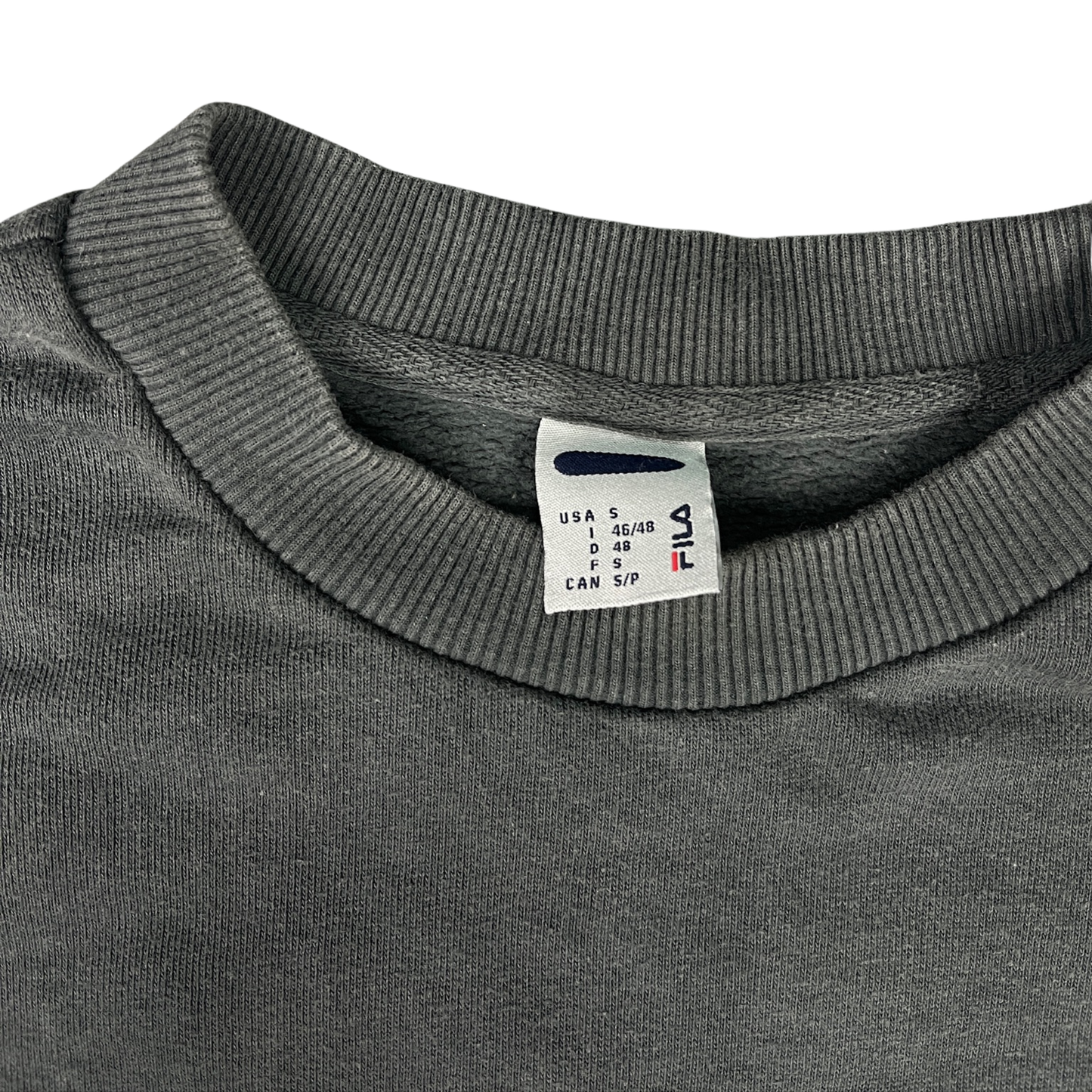 Vintage Fila Boxy Fit Sweater Grau - S