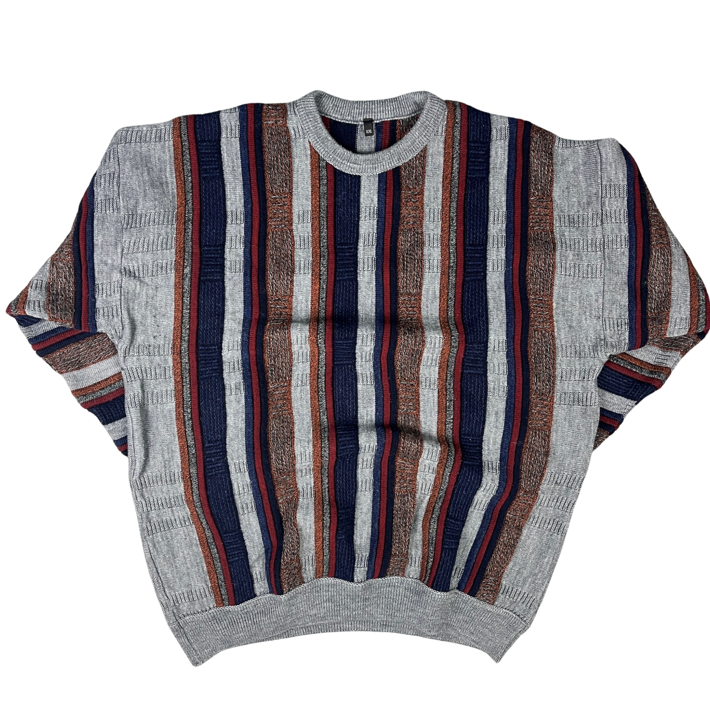 Vintage Coogie Style Strickpullover Bunt - XXL