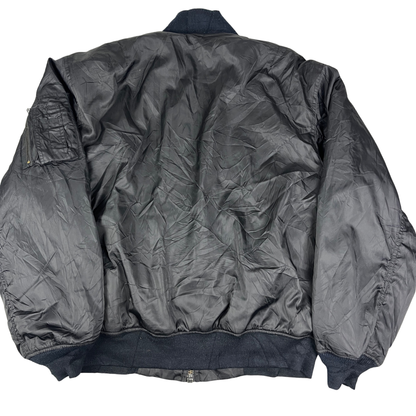 Vintage Bomberjacke Schwarz - XL