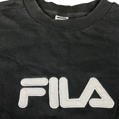Vintage Fila Boxy Fit Sweater Grau - S