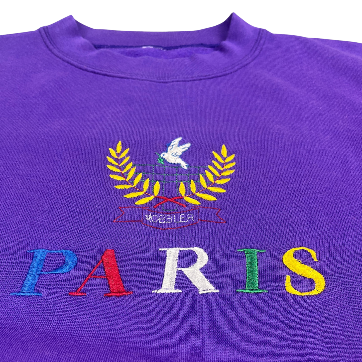 Vintage Paris Crewneck Sweater Lila - L