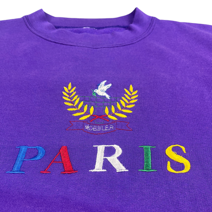 Vintage Paris Crewneck Sweater Lila - L
