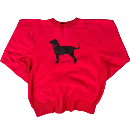 Black Dog Heavyweight Sweater Rot - L
