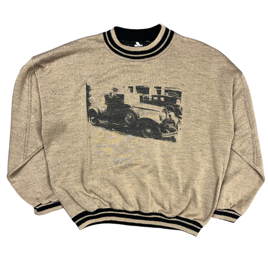 Vintage Car print Sweater