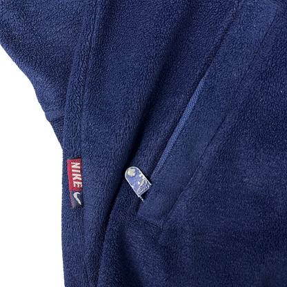 Vintage Nike Fleecepullover Blau - XL