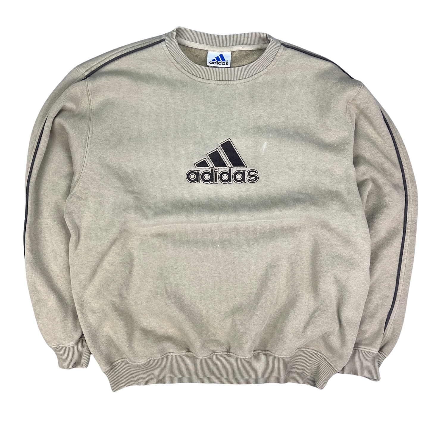 Vintage Adidas Crewneck Sweater Khaki - XL
